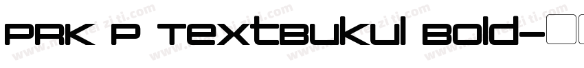 PRK P TextBukul Bold字体转换
